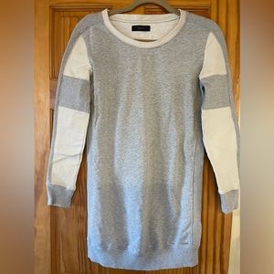 Diesel sporty cotton and leather sweatshirt
